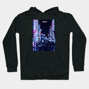 Tokyo Street Neon Synthwave Hoodie